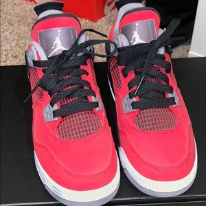 Jordan’s Black and red. Youth size boys 4y
